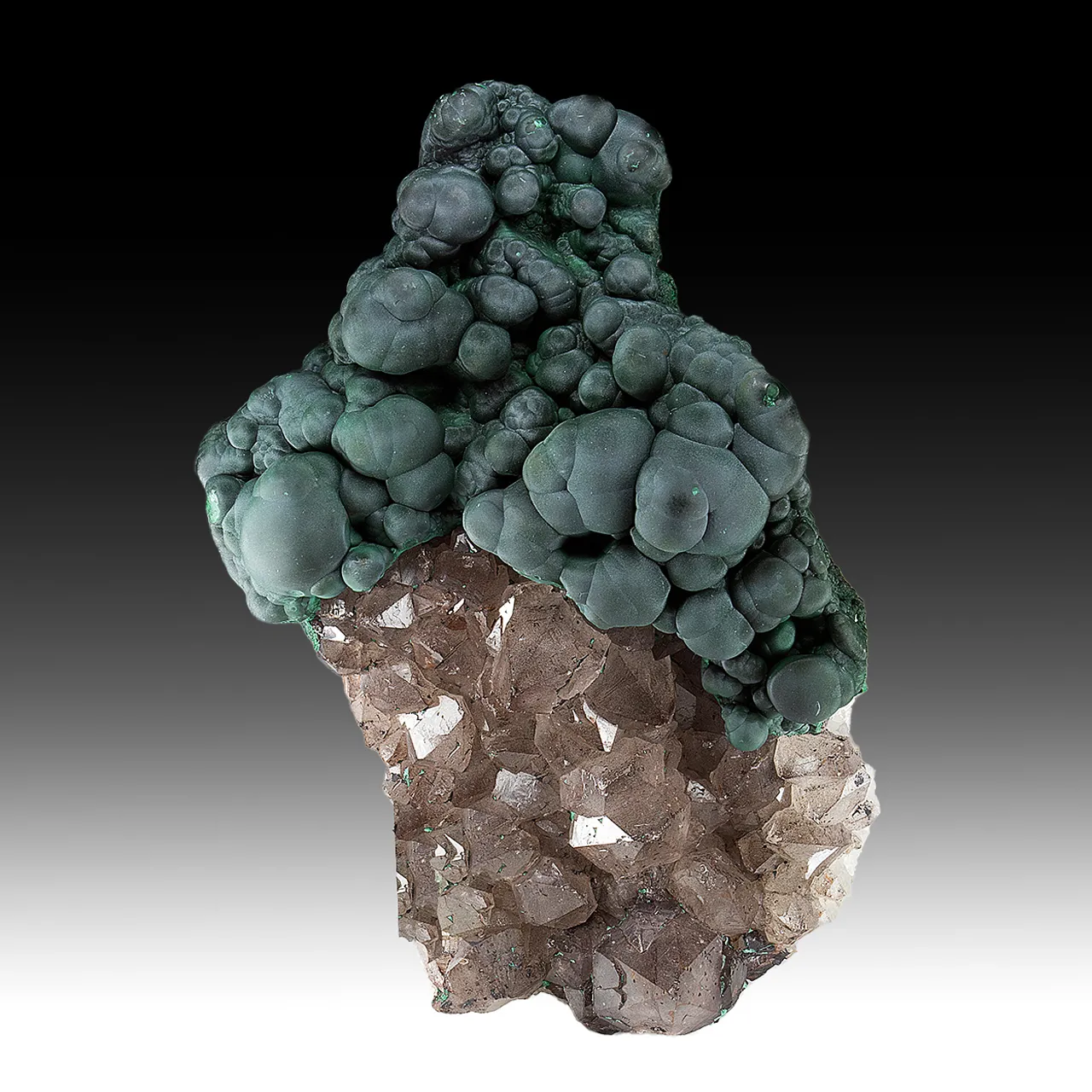 Malachite with Quartz - image 1
