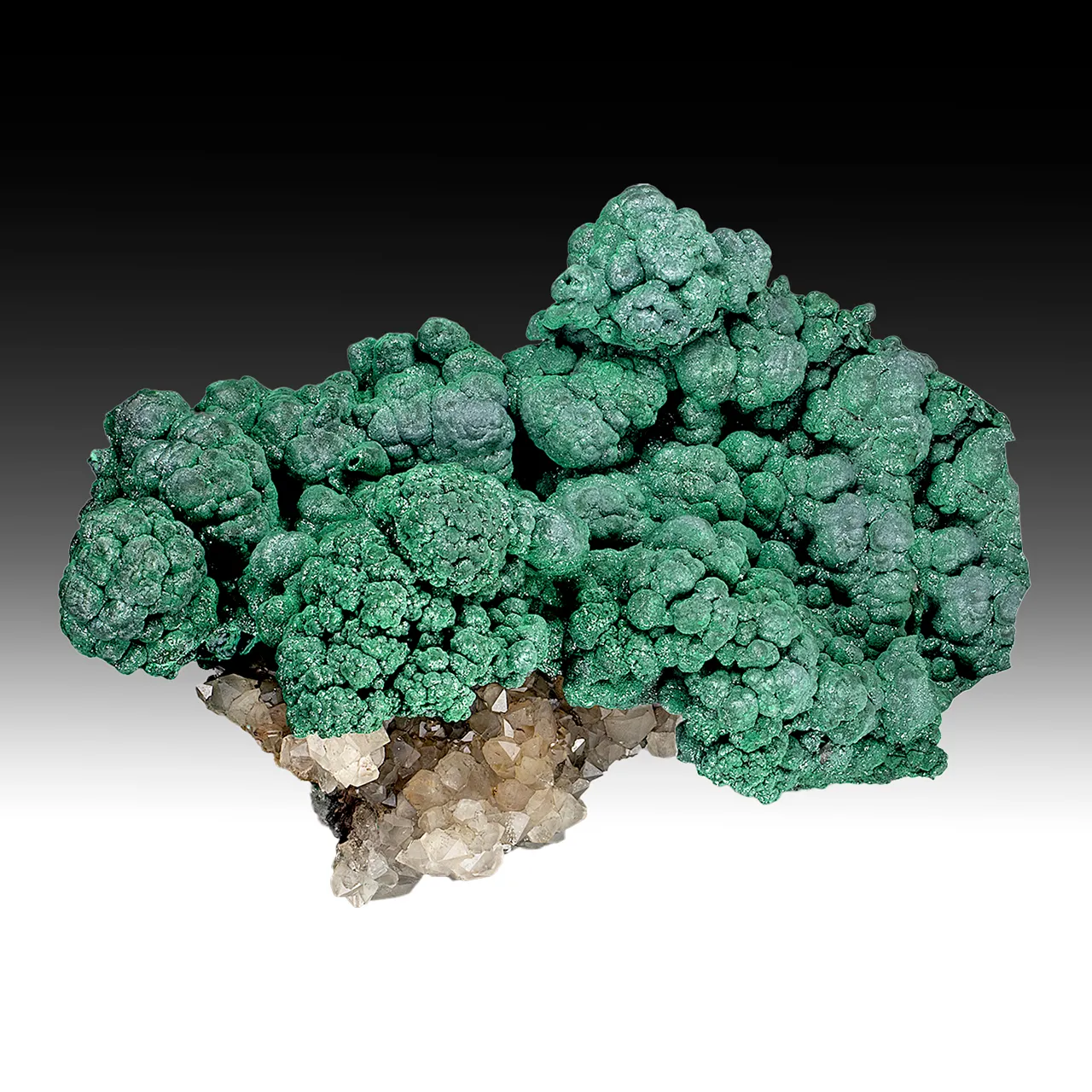 Malachite with Quartz - image 1