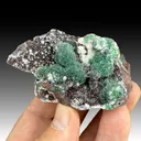 Malachite with Quartz - image 1