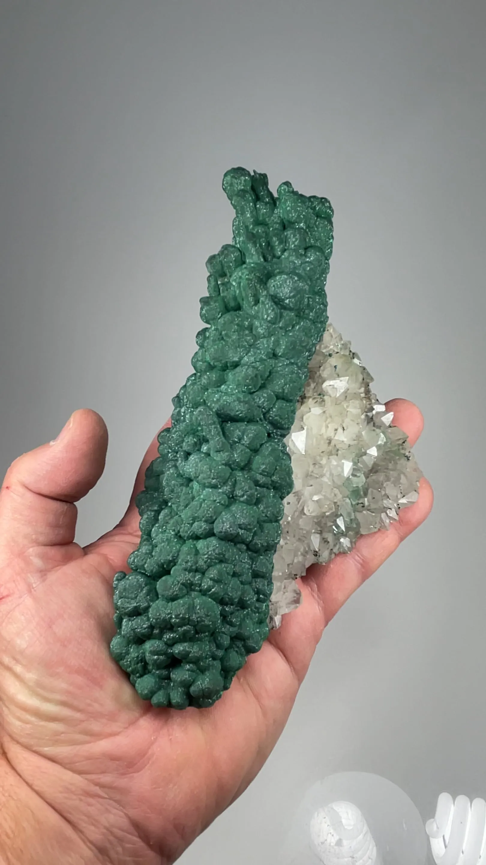 Malachite with Quartz - image 2