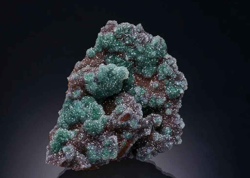 Malachite with Quartz image