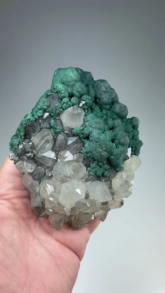Malachite with Quartz - image 2
