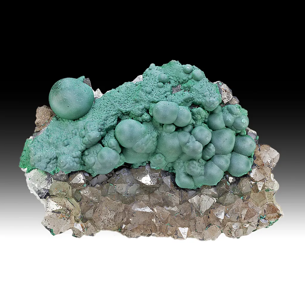 Malachite with Quartz image