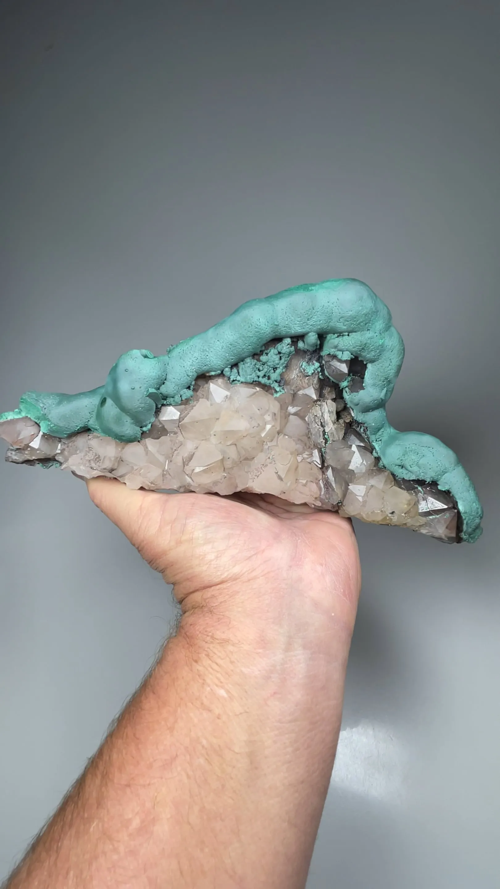 Malachite with Quartz - image 2