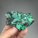 Malachite with Quartz, Calcite - image 2