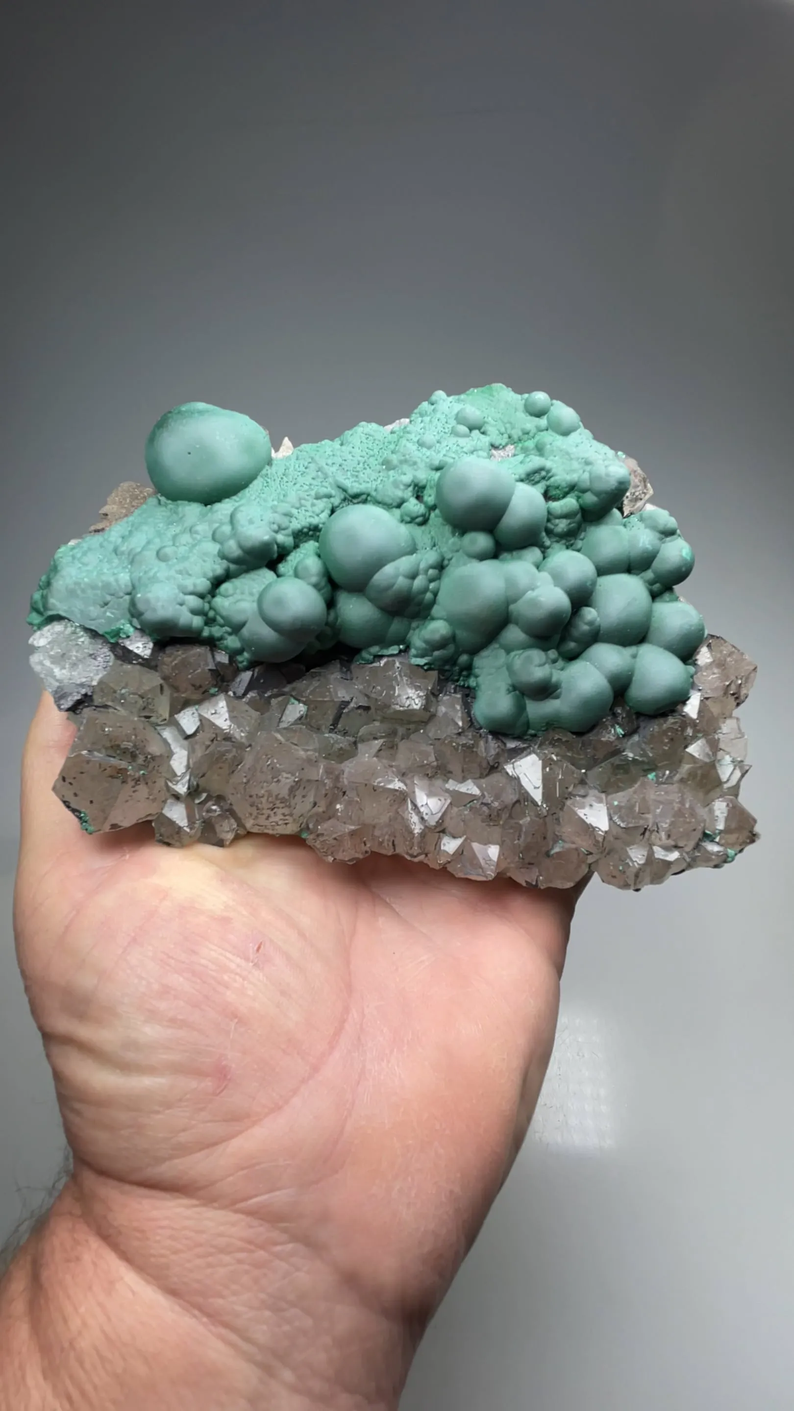 Malachite with Quartz - image 2