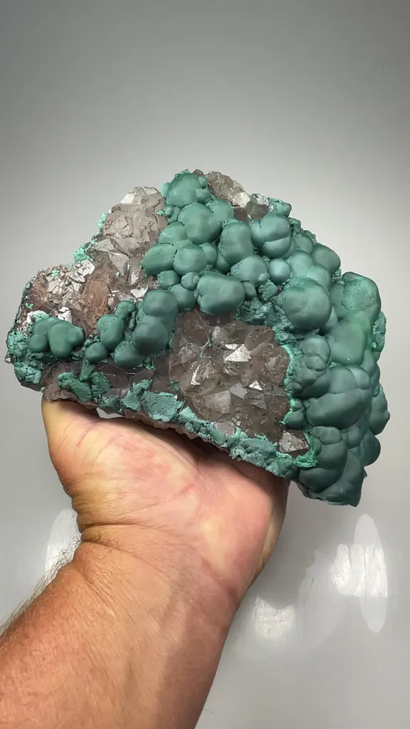 Malachite with Quartz - image 2