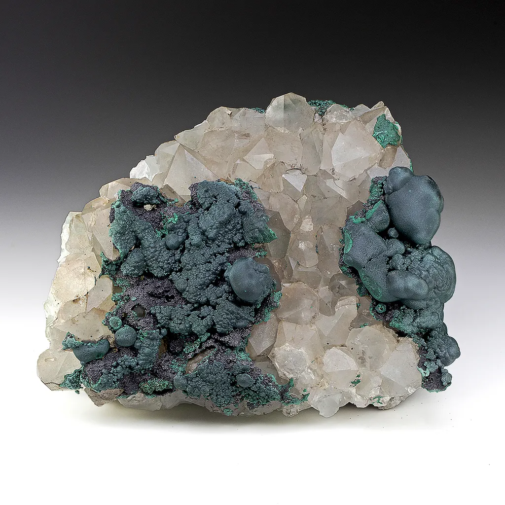 Malachite with Quartz image