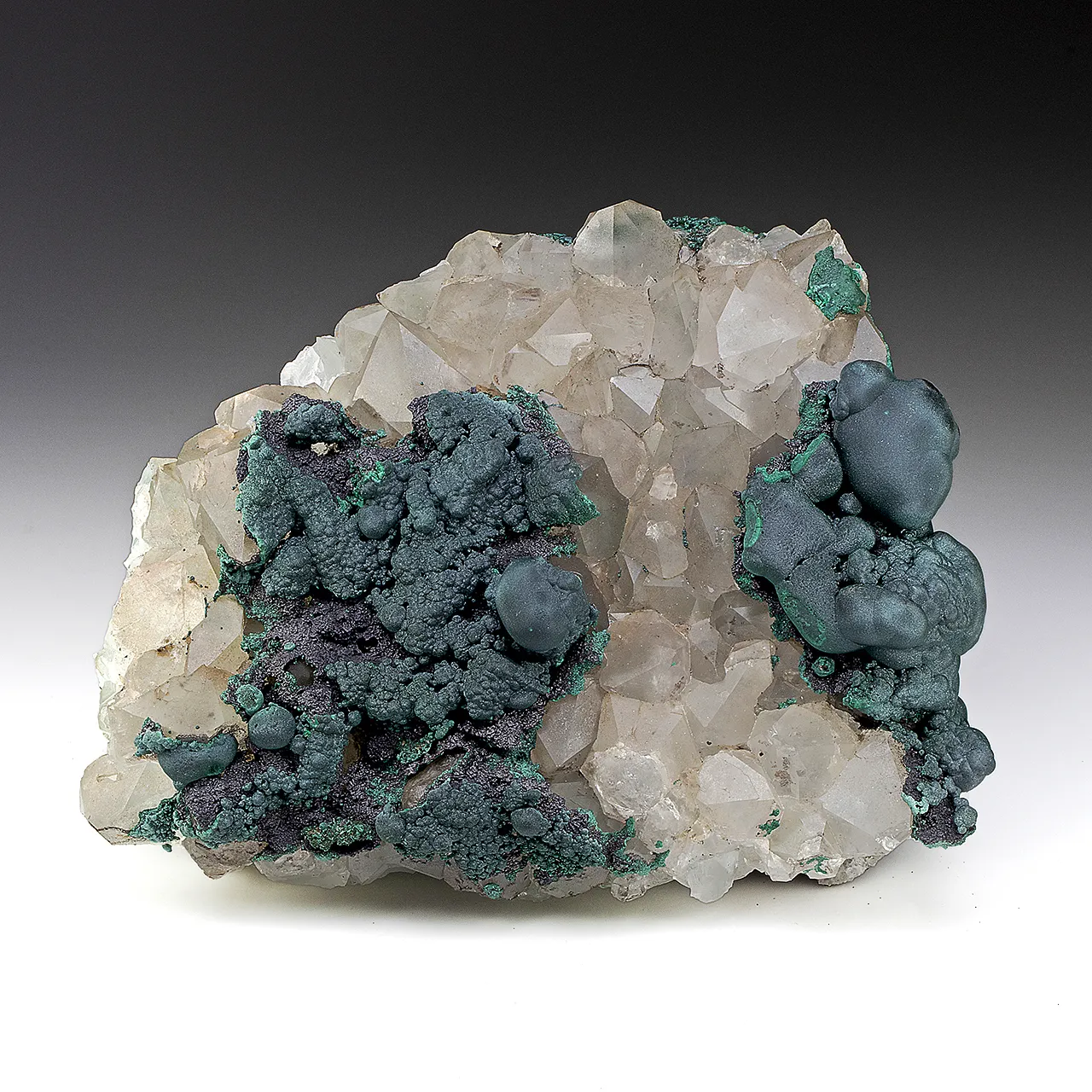 Malachite with Quartz - image 1