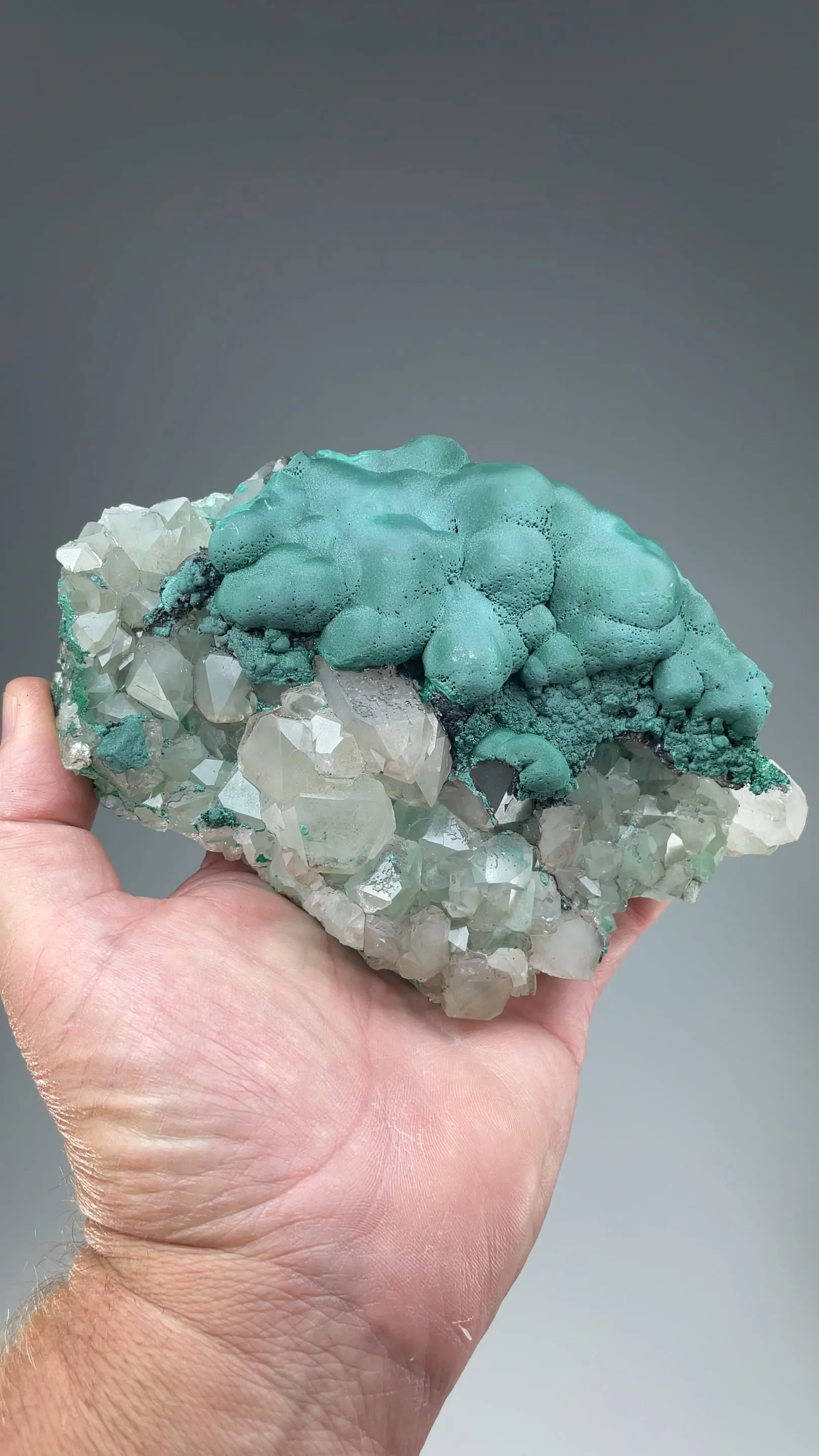 Malachite with Quartz - image 2