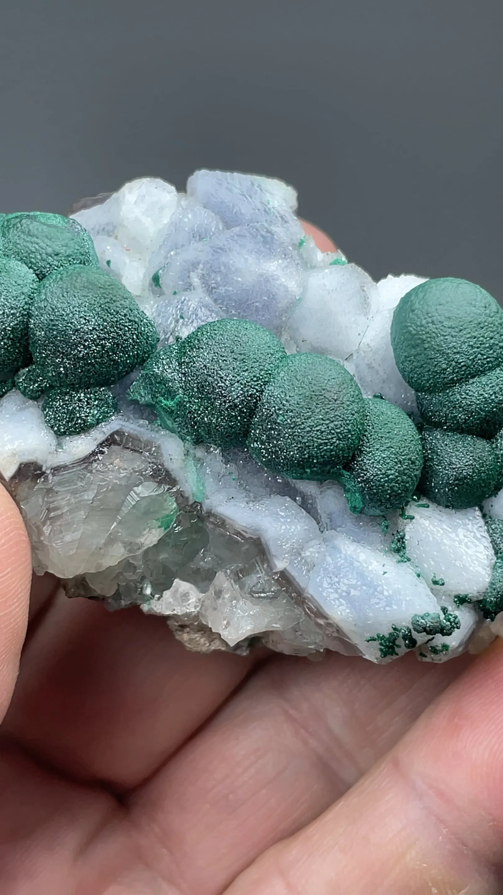 Malachite with Quartz - image 2
