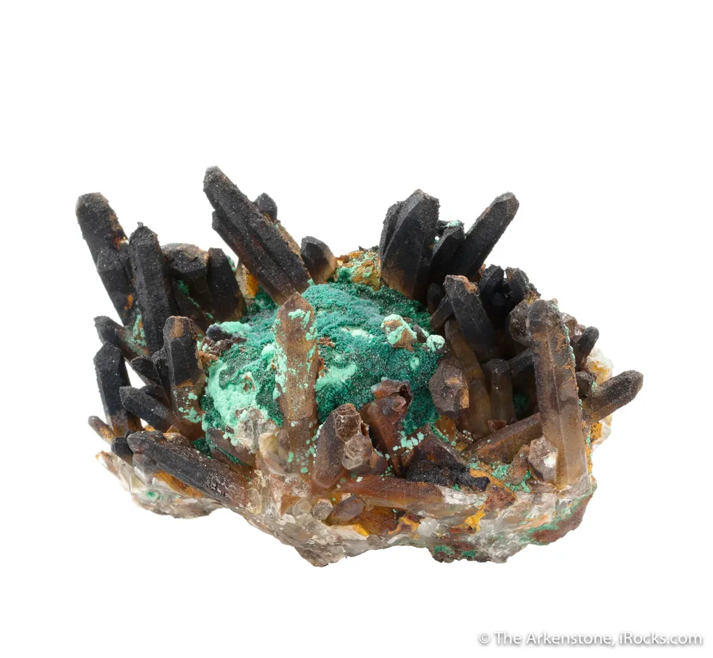 Malachite with Quartz - image 4
