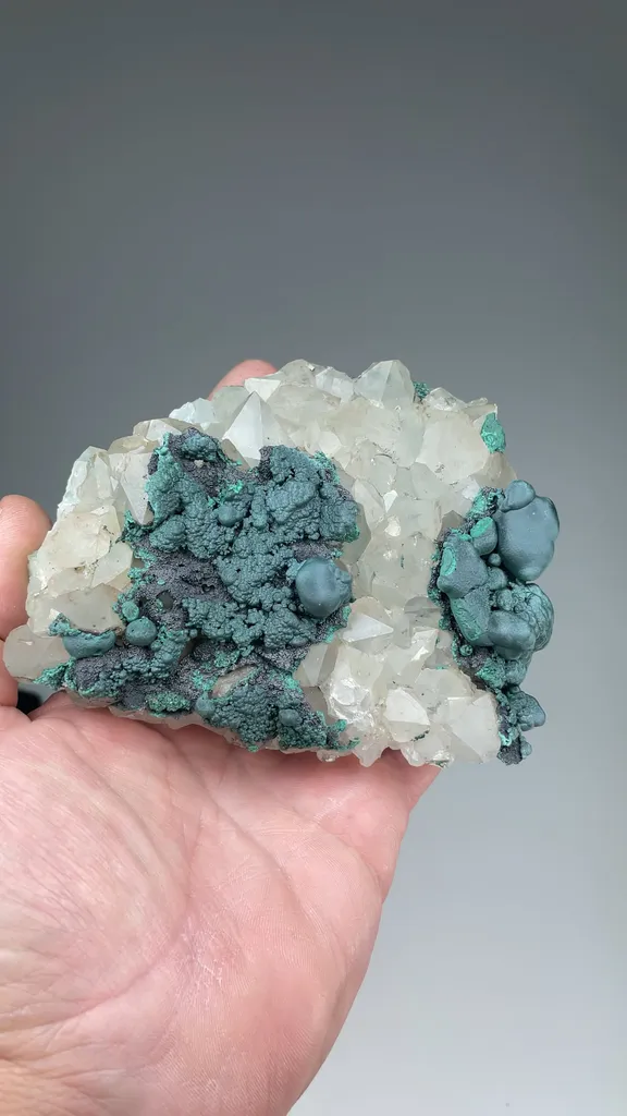 Malachite with Quartz - image 2