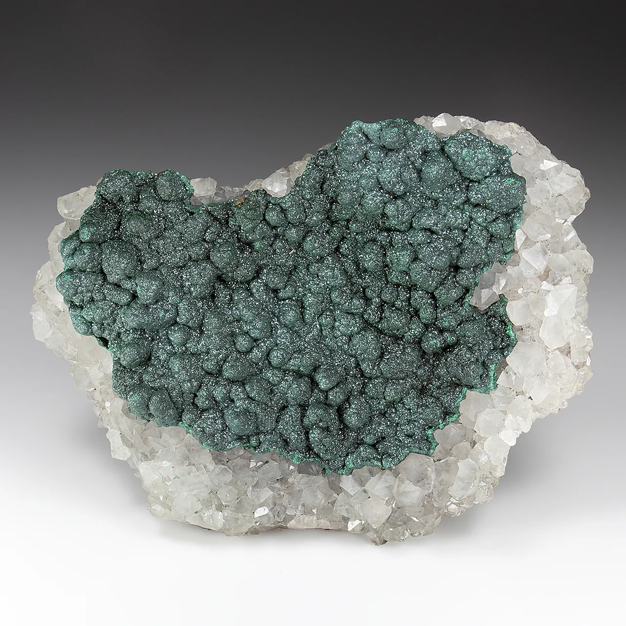 Malachite with Quartz - image 1