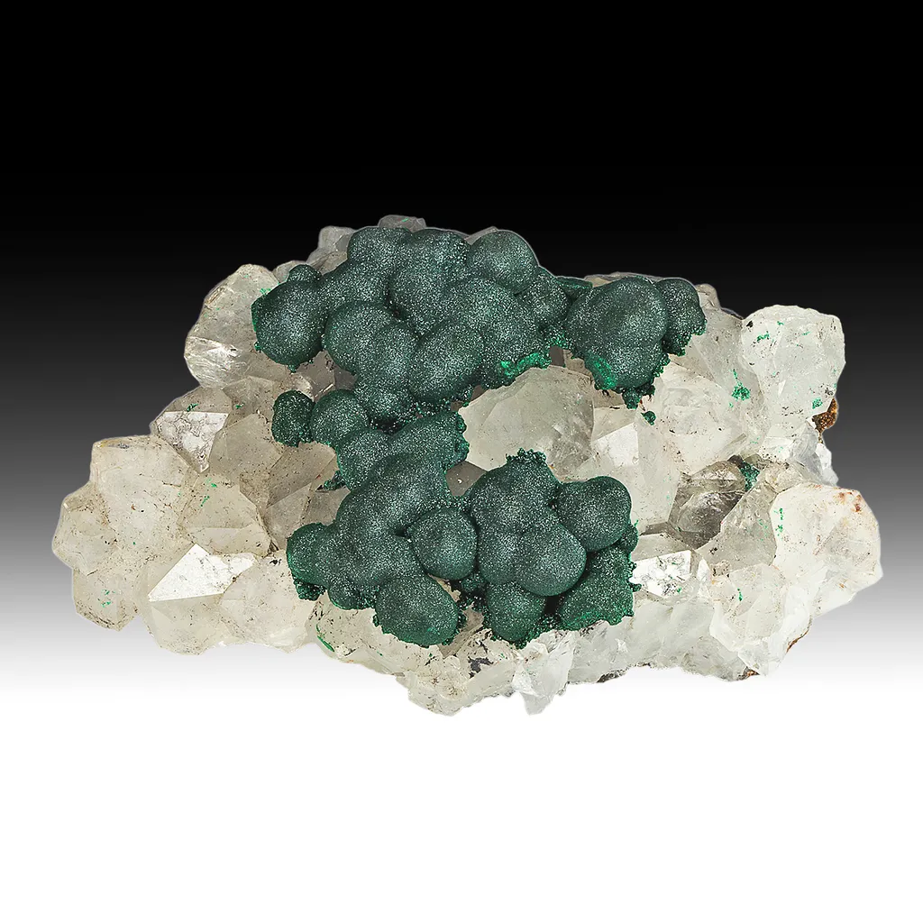 Malachite with Quartz image