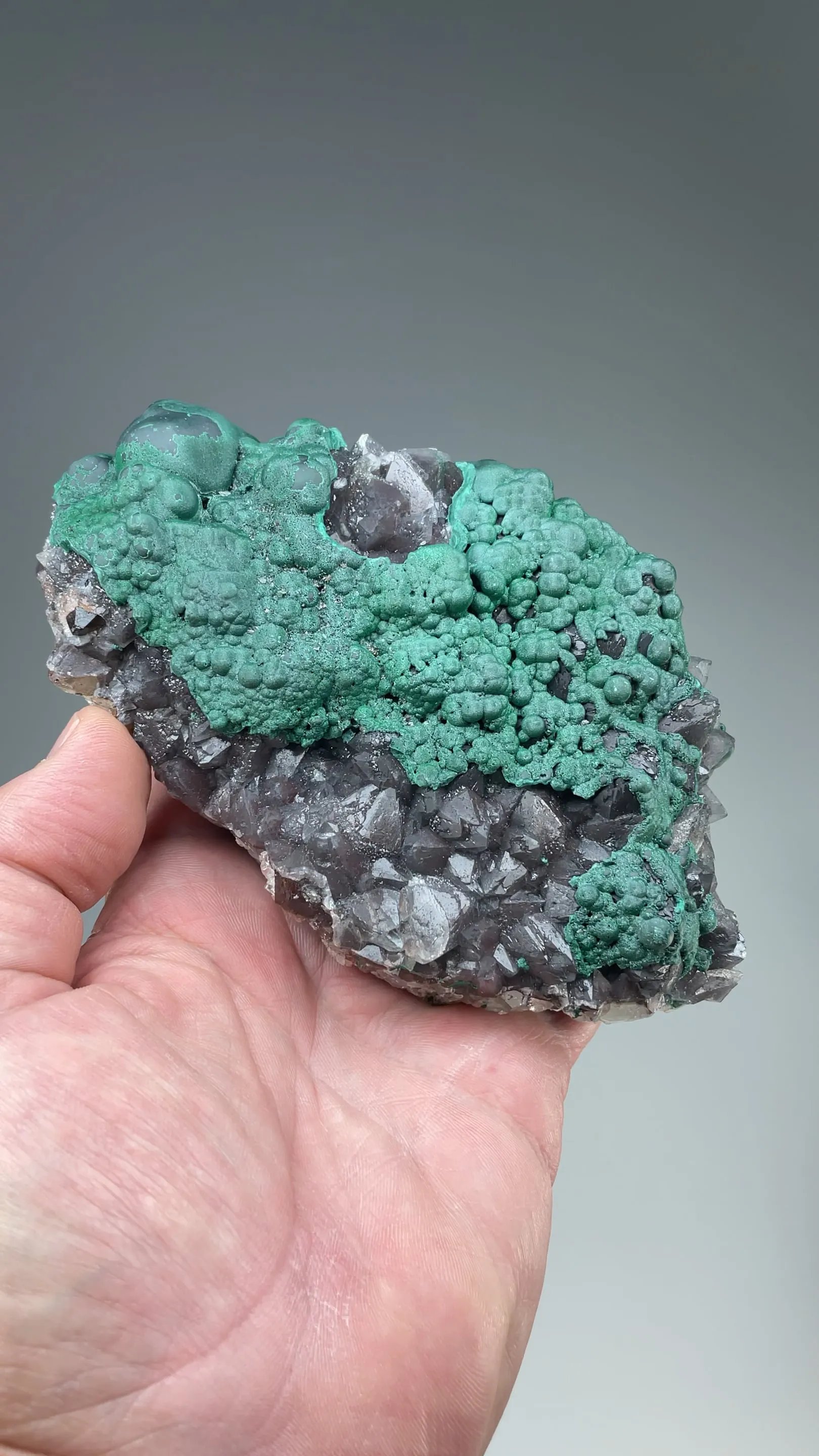 Malachite with Quartz - image 2