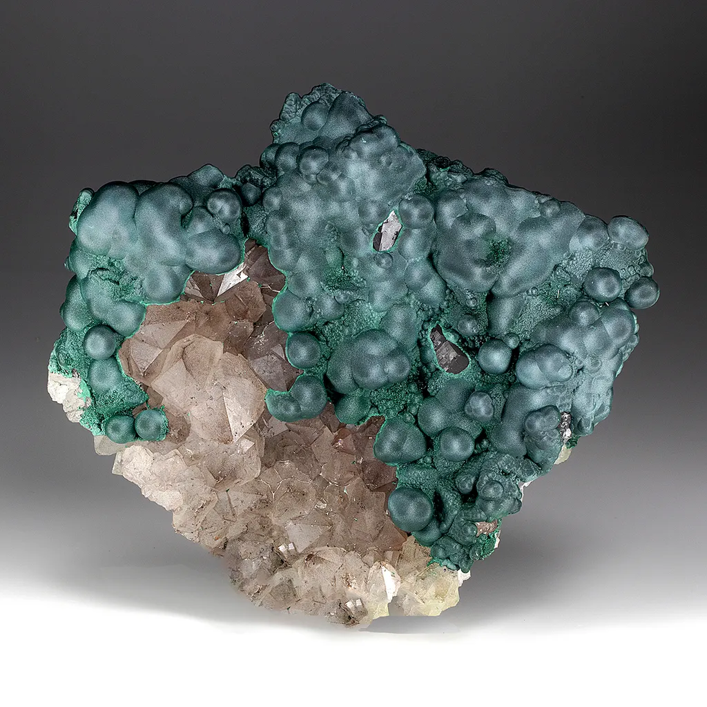 Malachite with Quartz image
