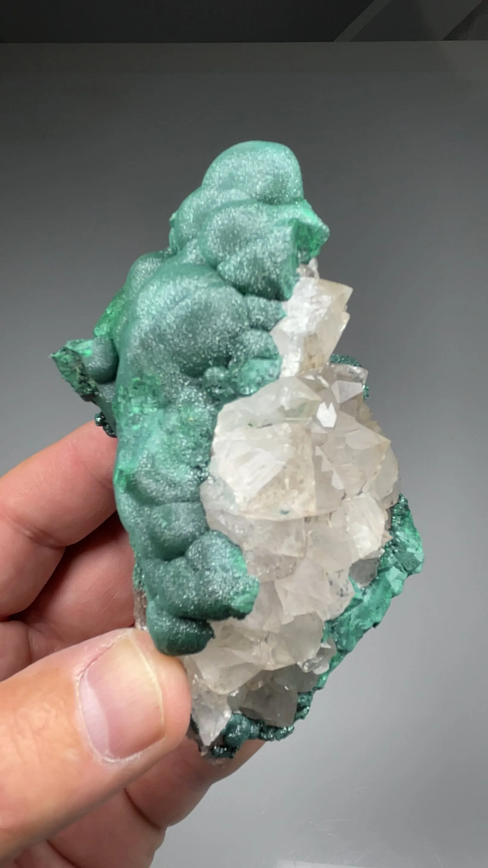 Malachite with Quartz - image 2