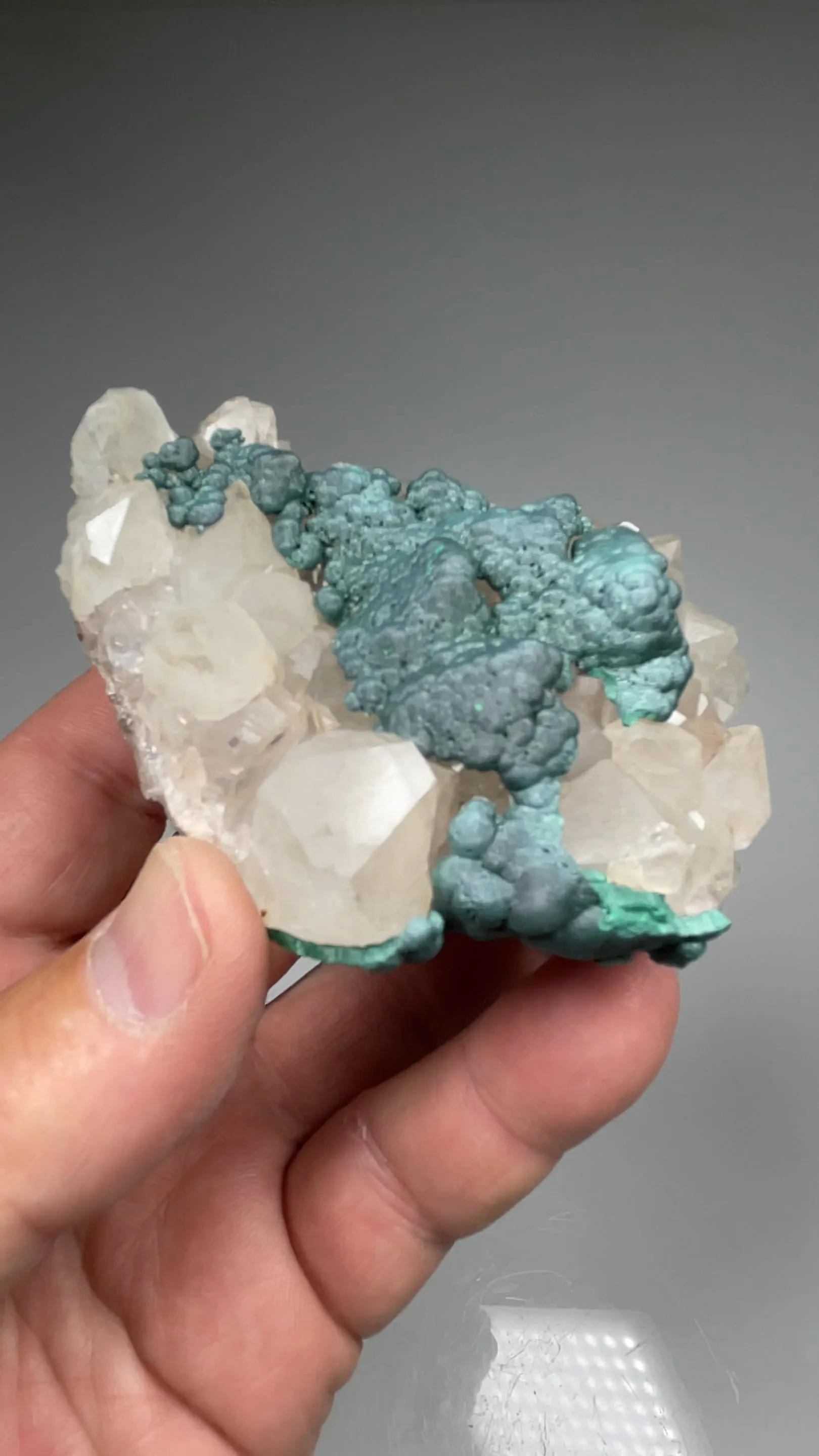 Malachite with Quartz - image 2