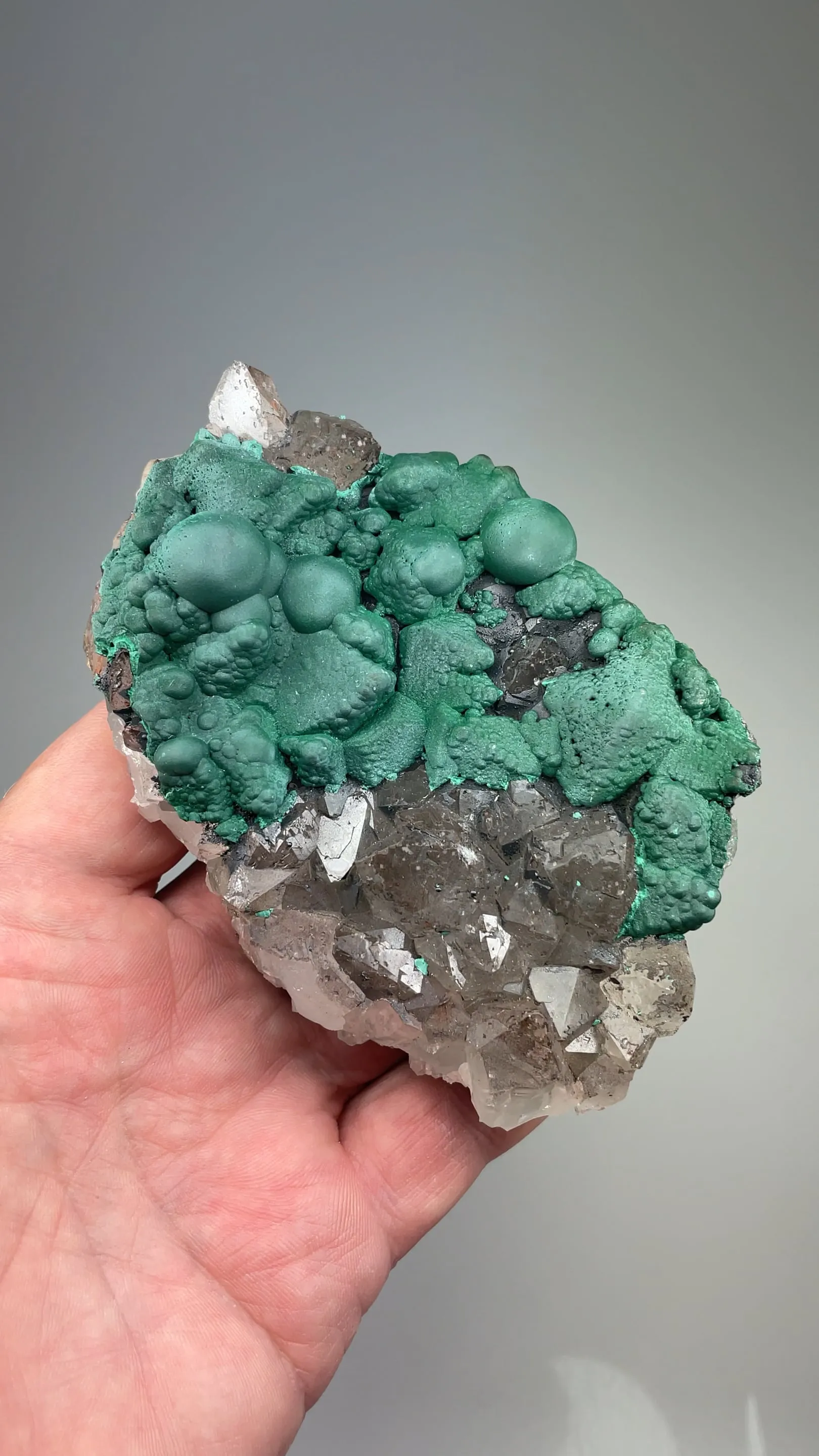 Malachite with Quartz - image 2