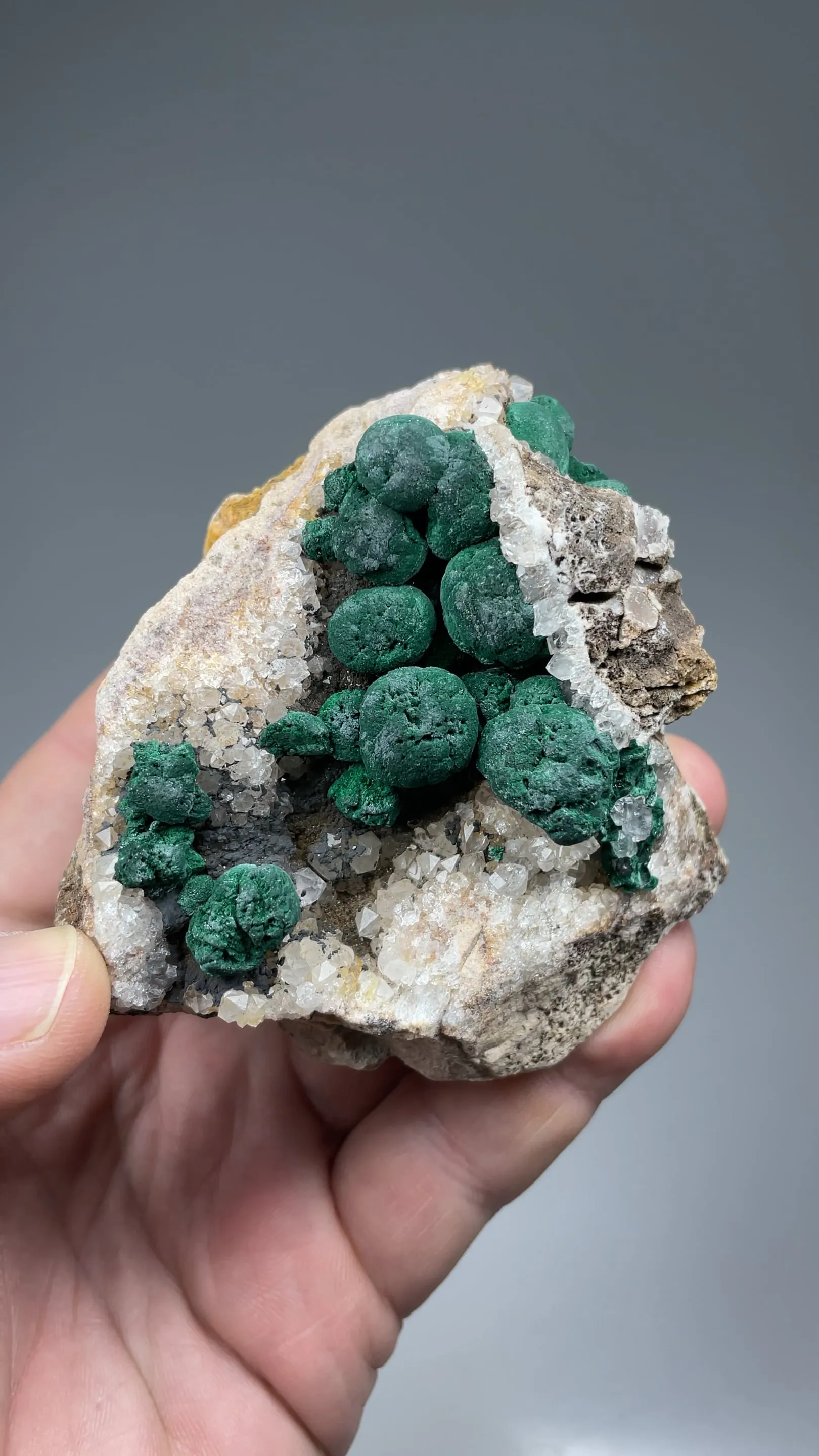 Malachite with Quartz - image 2