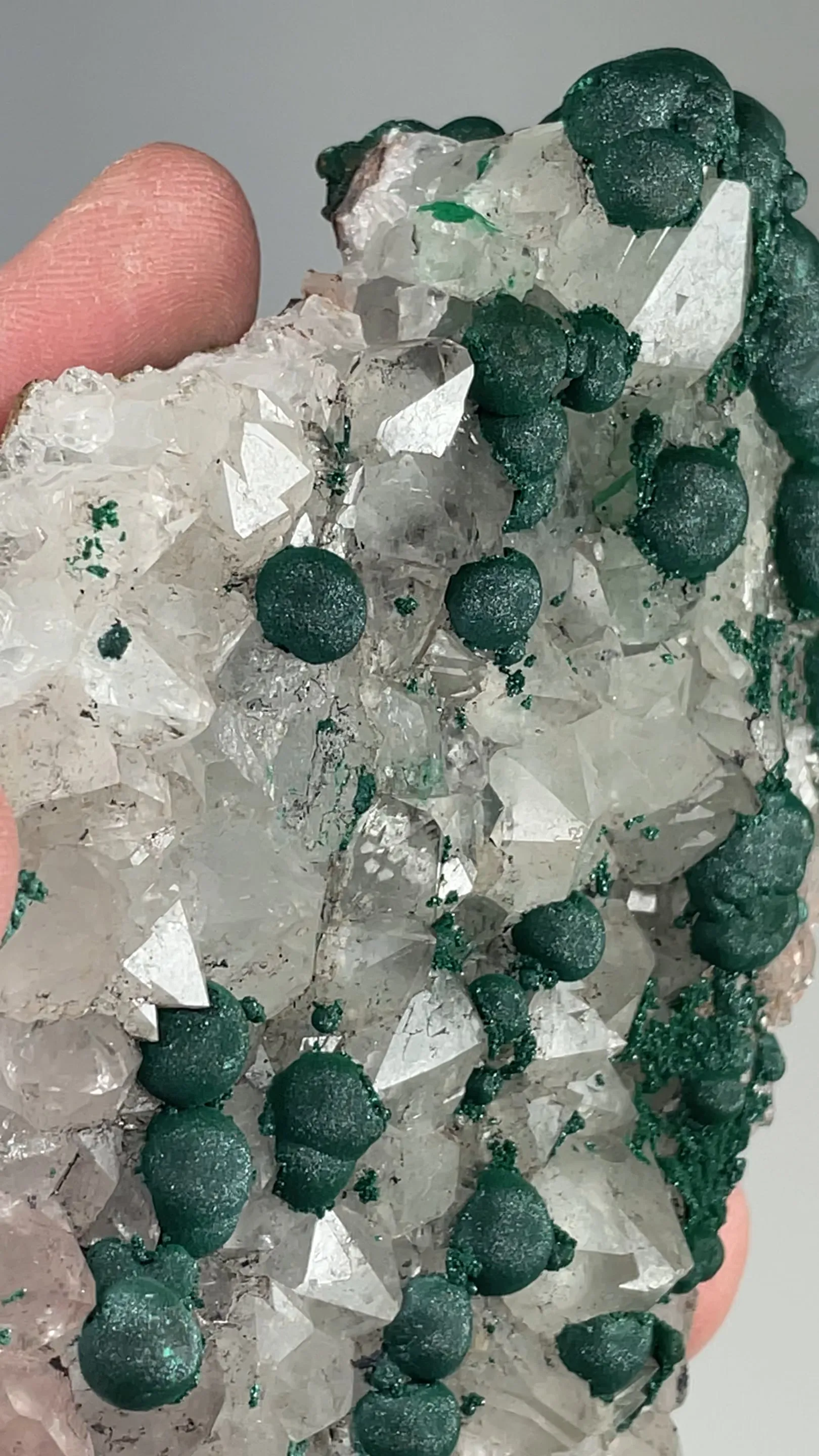 Malachite with Quartz - image 2