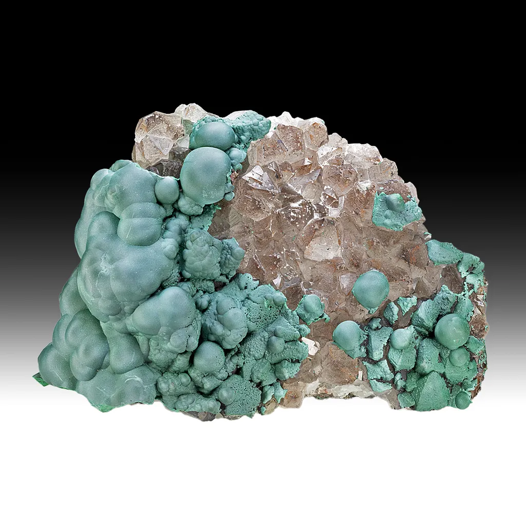 Malachite with Quartz image