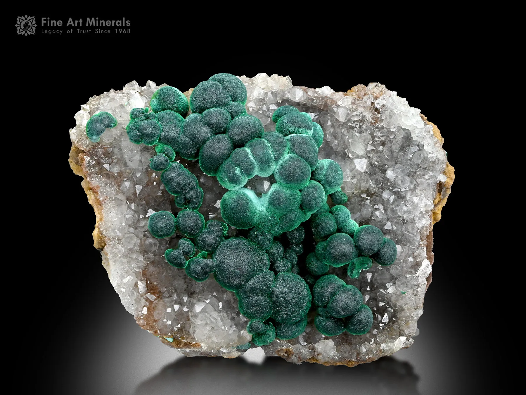 Malachite with Quartz from Congo - image 1
