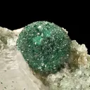 Malachite With Quartz on Selenite - image 1