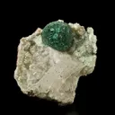 Malachite With Quartz on Selenite - image 3