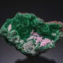 Malachite with Wulfenite and Cobaltoan Dolomite - image 1