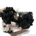 Manganbabingtonite With Prehnite and Quartz - image 1