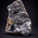 Manganese with Quartz Crystal,Taous, Rissani Province, Morocco, Natural Black Clear Mineral Specimen - image 1