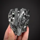 Manganite ps. Pyrolusite with Baryte - image 1