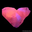 Manganoan Calcite - twinned (fluorescent) - image 1