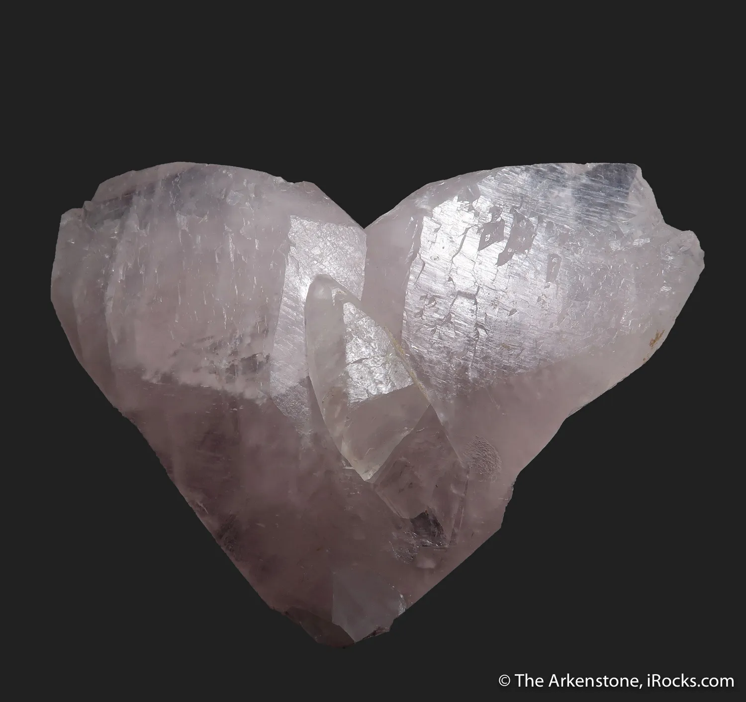 Manganoan Calcite - twinned (fluorescent) - image 4