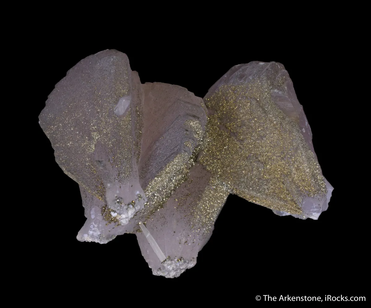 Manganoan Calcite with Pyrite - image 3