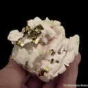 Manganoan Calcite with Pyrite and Quartz - image 3