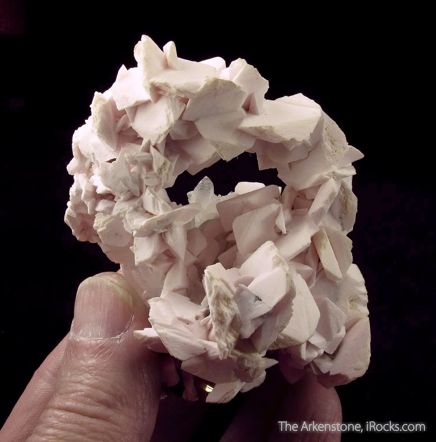 Manganoan Calcite with Pyrite and Quartz - image 4