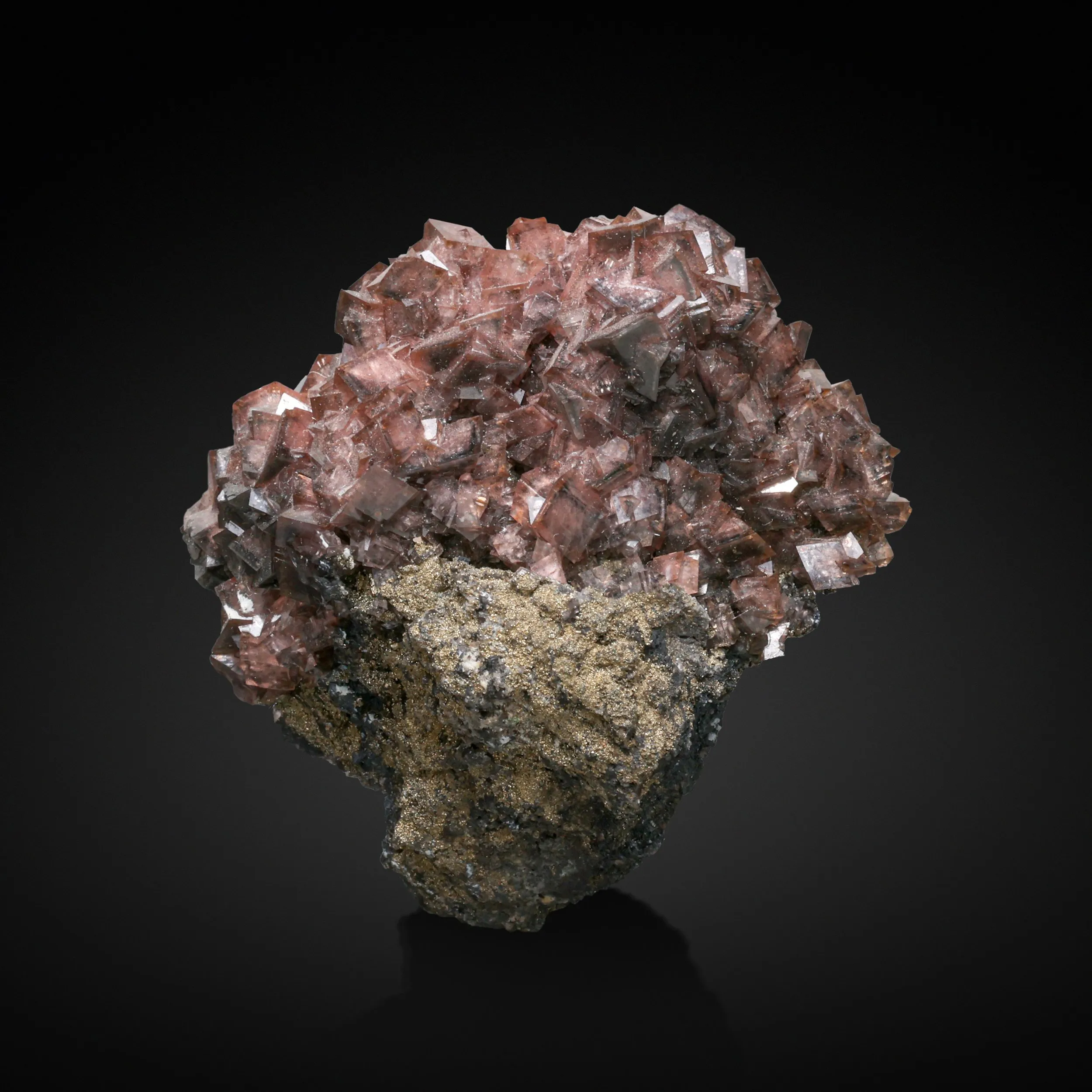 Manganoan Smithsonite w Chalcocite Inclusions on Sulfides - image 1