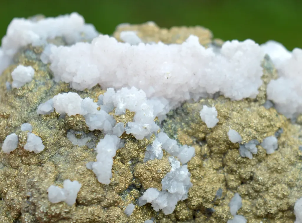 Manganocalcite & Pyrite Chalcopyrite 618 grams - Huarón mine, Pasco province, Pasco, Peru - image 6