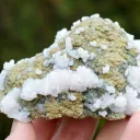 Manganocalcite & Pyrite Chalcopyrite 618 grams - Huarón mine, Pasco province, Pasco, Peru - image 2