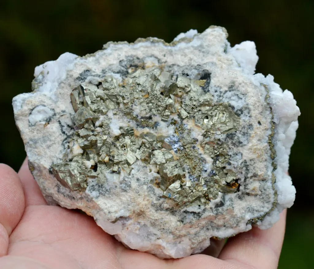 Manganocalcite & Pyrite Chalcopyrite 618 grams - Huarón mine, Pasco province, Pasco, Peru - image 7