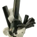 Manganotantalite on Schorl and Albite - image 1