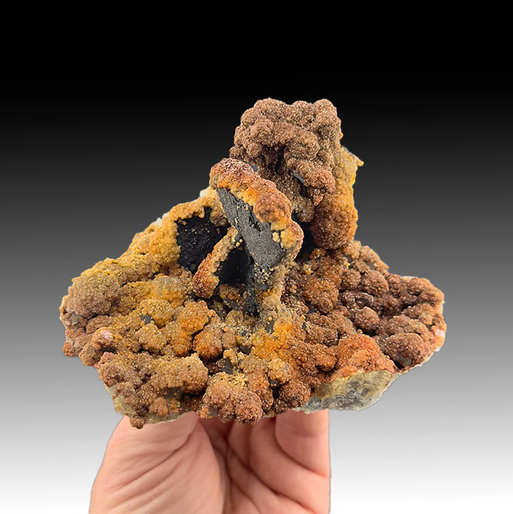 Marcasite after Pyrrhotite with Siderite, Quartz image
