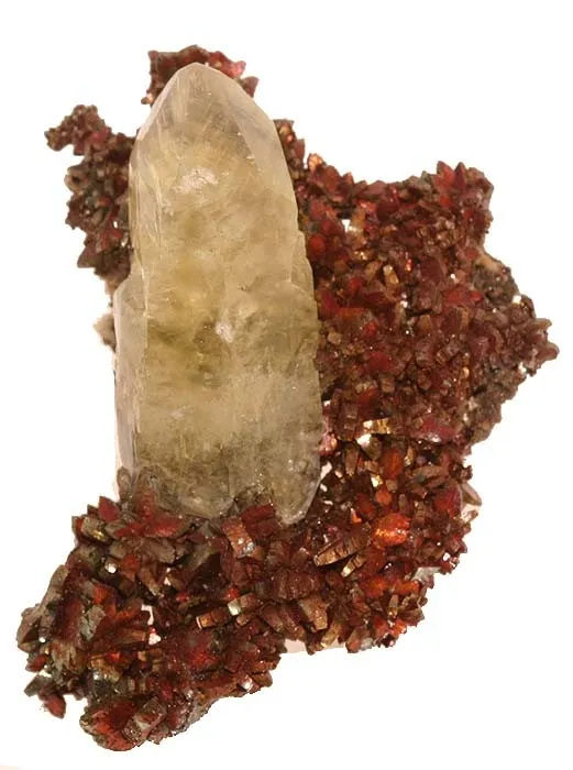 Marcasite, Calcite image