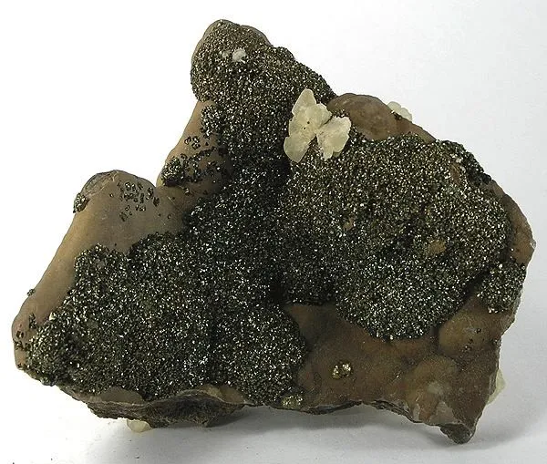Marcasite, Calcite image