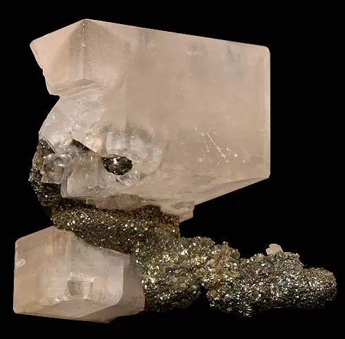 Marcasite, Calcite image