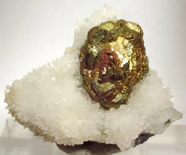 Marcasite, Calcite image