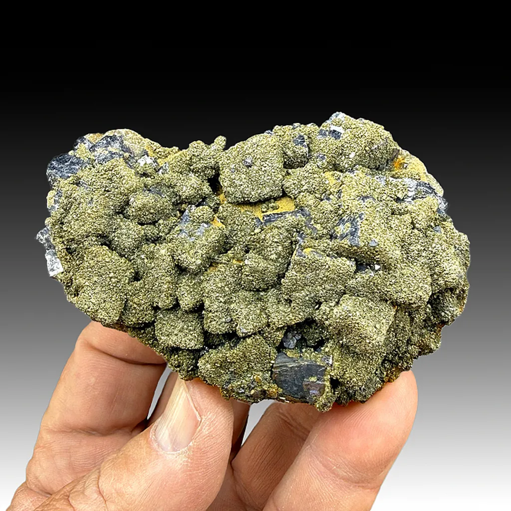 Marcasite on Galena with Sphalerite image